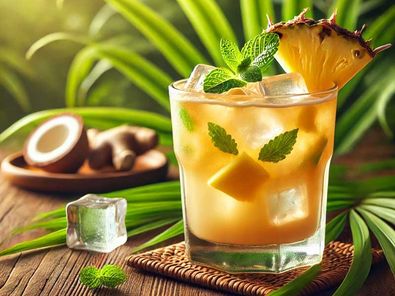 Pineapple Ginger Kava Cooler